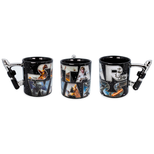 Silver Buffalo Star Wars Lightsaber Handle Ceramic Mug Holds 20 Ounces Wayfair